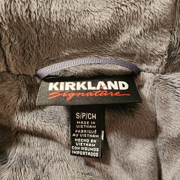 Kirkland Hooded Gray Fleece Lined Jacket Women's S Great Condition! Outdoor - Picture 6 of 10
